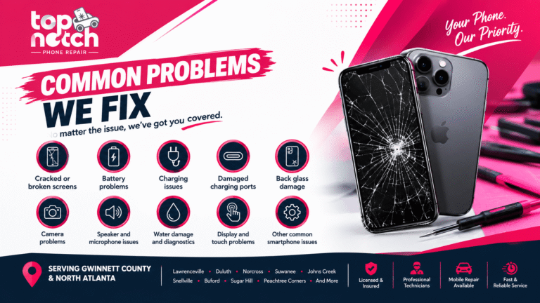 Smartphone repair service for damaged cell phones