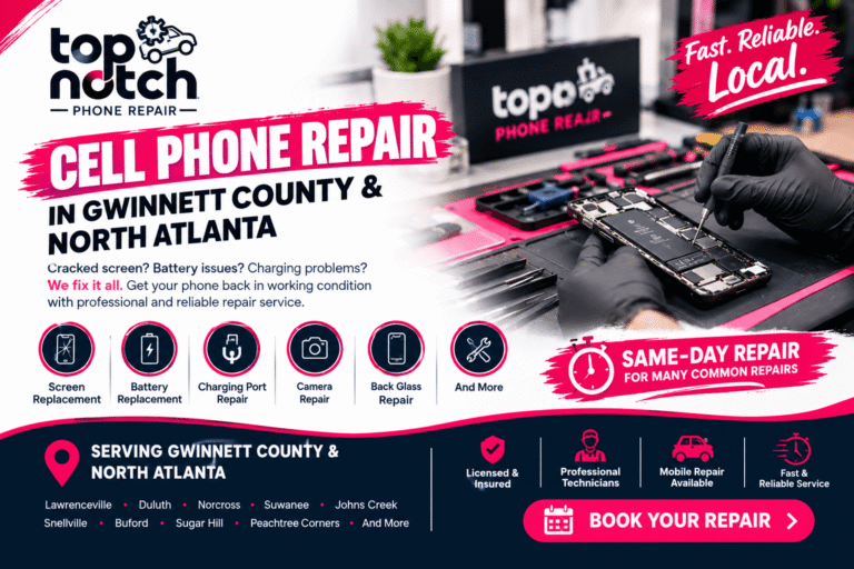 Cell phone repair in Gwinnett County